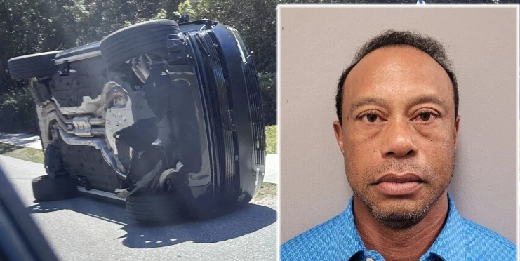 Tiger Woods zatčen! Po děsivé autonehodě odmítl test na drogy a skončil za mřížemi