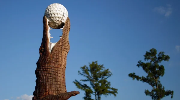 Video: Matt Fitzpatrick tváří v tvář aligátorovi - golfové drama na Zurich Classic