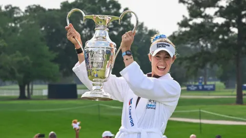 Nelly Korda, golfistka s českými kořeny, ovládla major a opět usedla na golfový trůn