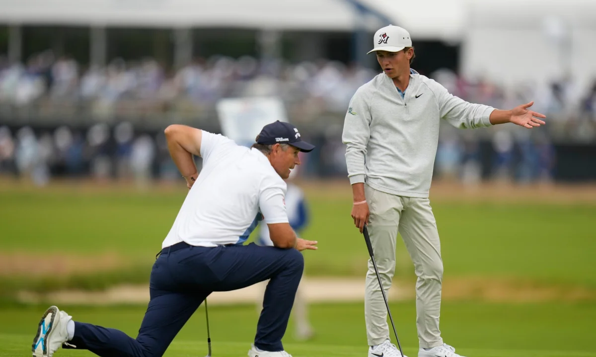 Sedmnáctiletý golfista Miles Russell vtrhl na US Open. Hvězdy jen lapají po dechu
