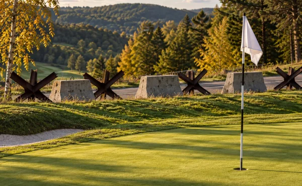 Než posekají greeny, sbírají magnetem střepiny. Golf na Ukrajině symbolem vzdoru