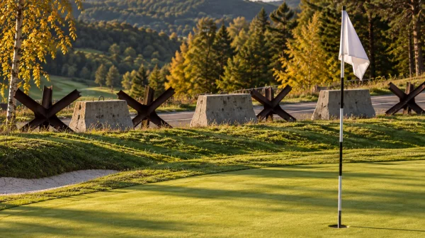 Než posekají greeny, sbírají magnetem střepiny. Golf na Ukrajině symbolem vzdoru