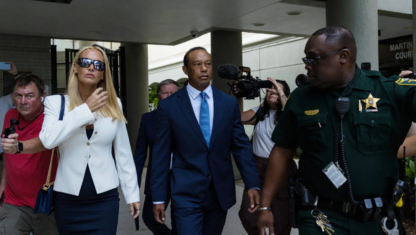 Partnerka Vanessa Trump doprovodila Tigera Woodse k soudu, kde uzavřel dohodu s prokurátory a vyhnul se vězení