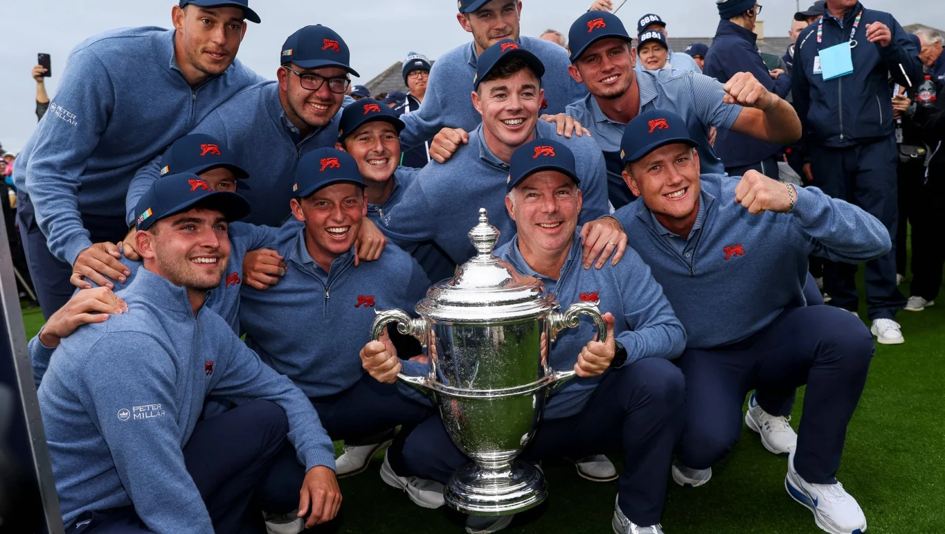 Hráči GB&I slaví historický obrat a první vítězství ve Walker Cupu od roku 2015. Američany v Lahinch porazili nejtěsnějším rozdílem 13,5:12,5