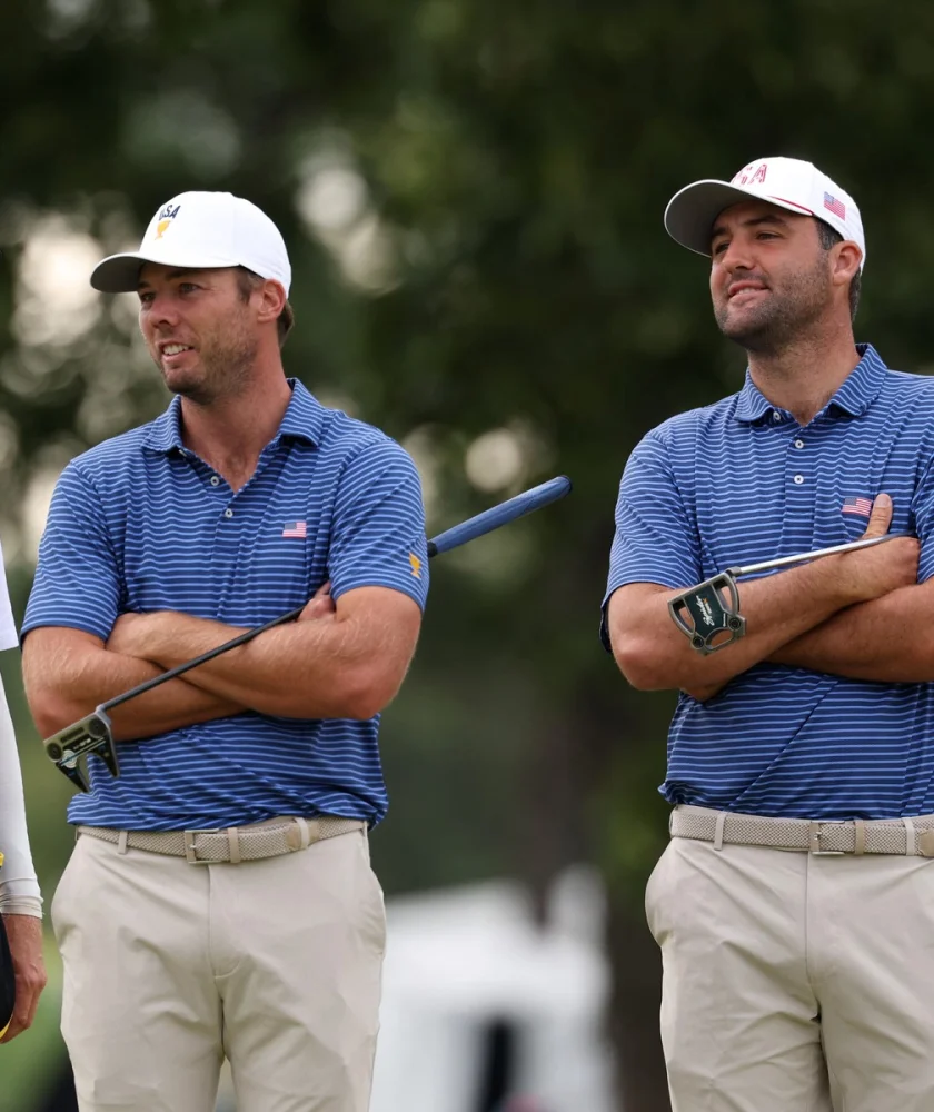 USA v čele Presidents Cupu: Scheffler s Burnsem zlomili kletbu, Clark kritizoval diváky