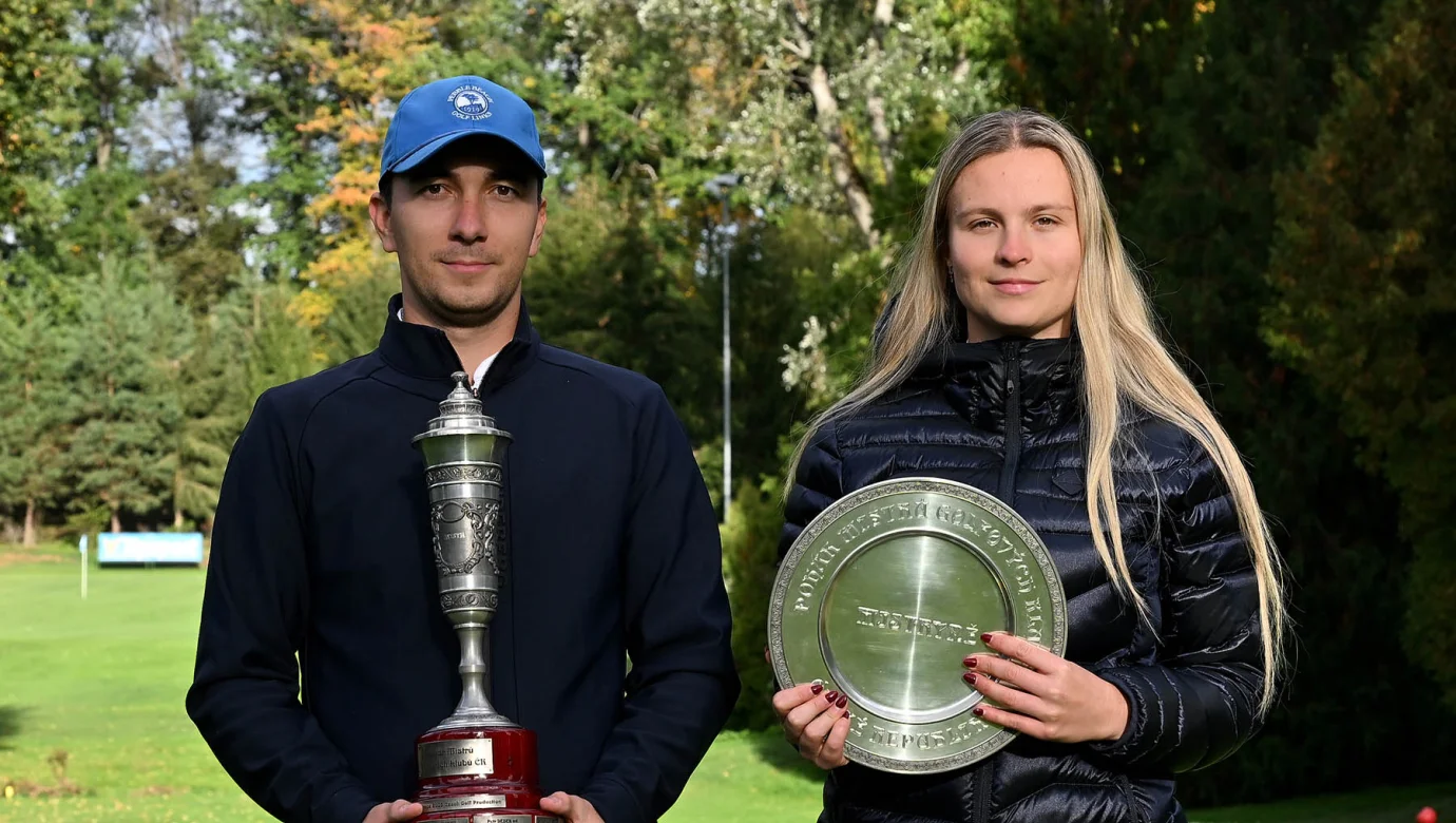 Vítězové Tipsport Poháru Mistrů 2026 na Konopišti. Vlastimil Miler ovládl mužskou kategorii po dramatickém play-off, Jana Csicsayová mezi ženami triumfovala s náskokem osmi ran