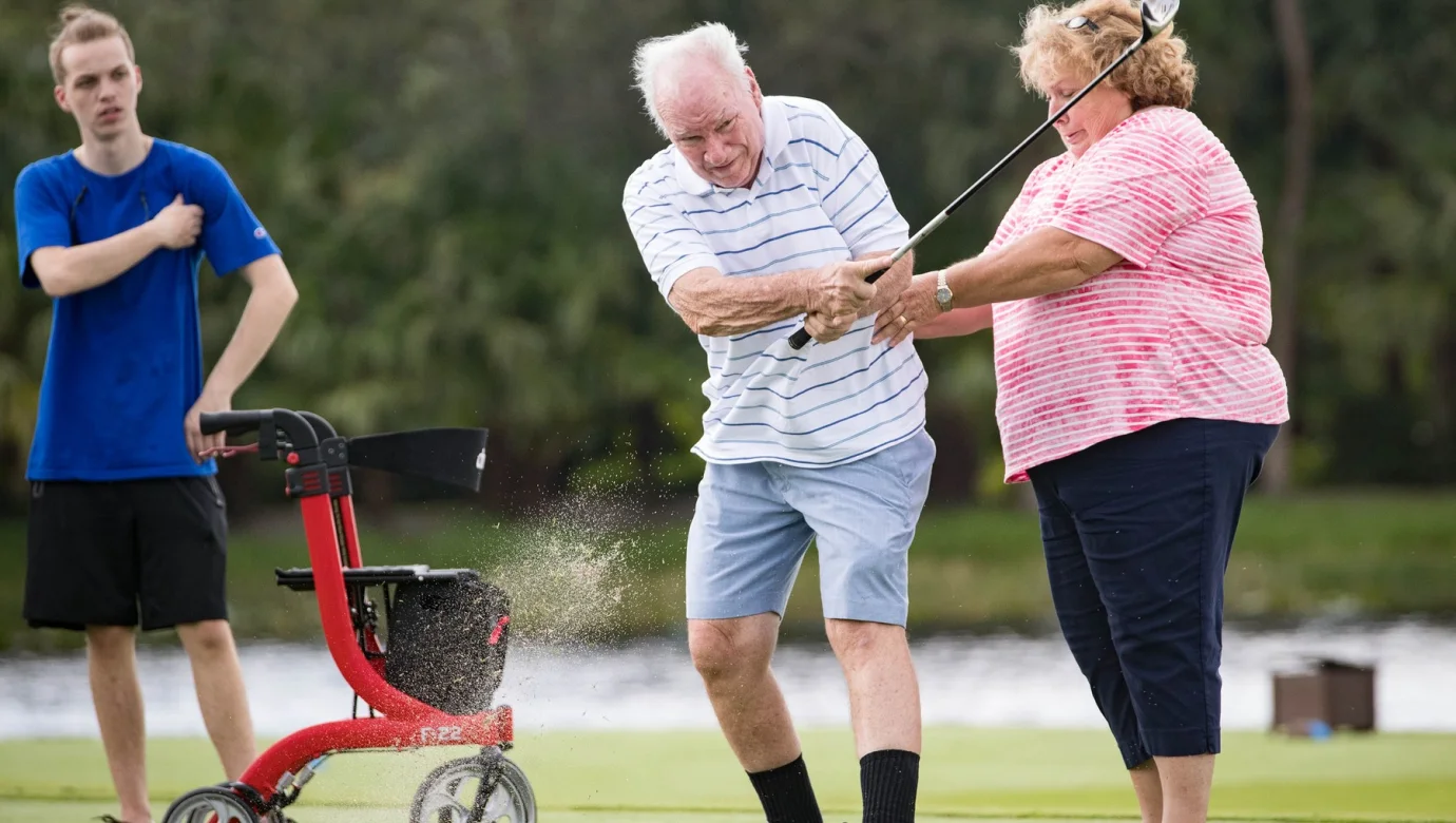 Program PGA HOPE pomáhá veteránům prostřednictvím golfu od roku 2015. Jen v oblasti Palm Beach se do roku 2018 zapojilo téměř 400 veteránů, včetně Eda Bankstona na snímku