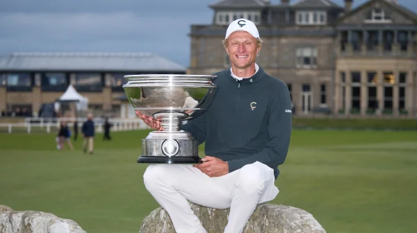 Před deseti lety tu debutoval na DP World Tour. Teď Meronk v St Andrews slaví triumf