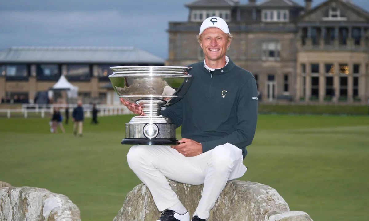 Před deseti lety tu debutoval na DP World Tour. Teď Meronk v St Andrews slaví triumf