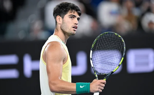 Ještě před finále US Open proti Sinnerovi porazil Carlos Alcaraz Garcíu. Při golfu...