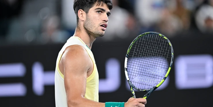 Ještě před finále US Open proti Sinnerovi porazil Carlos Alcaraz Garcíu. Při golfu...